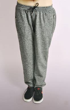 Fleck Marl Joggers With Zip Detail