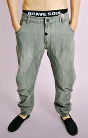 Grey Twisted Leg Denim Jeans