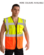High Visibility Two Tone Jacket With Pockets