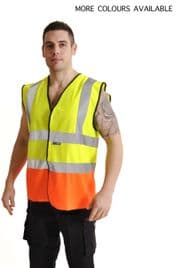High Visibility Two Tone Safety Velcro Vest