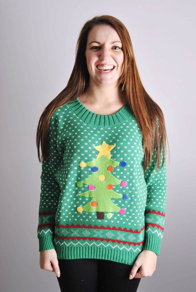 Etsy Christmas Jumper Womens Ladies Christmas Tree Jumper