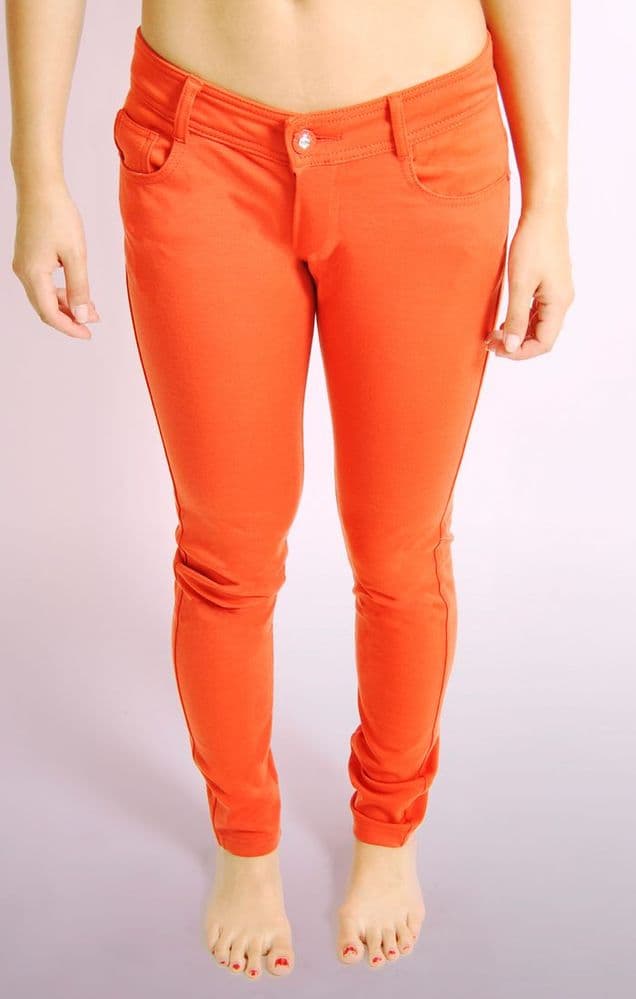 Ladies Coral Skinny Jeans 4428