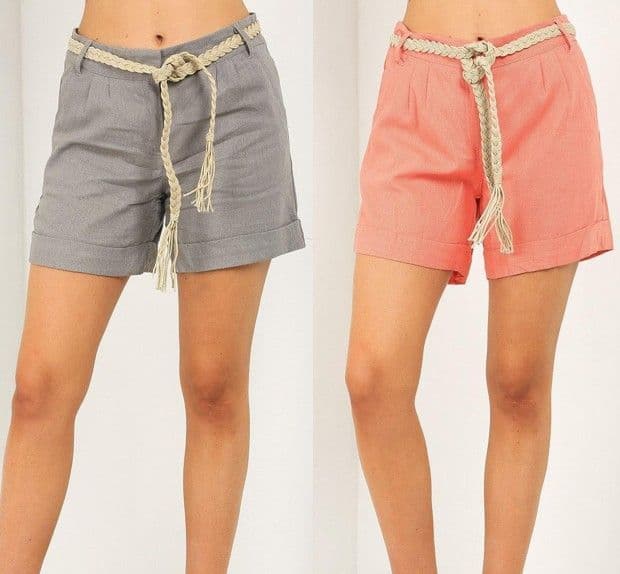 Ladies Linen Shorts
