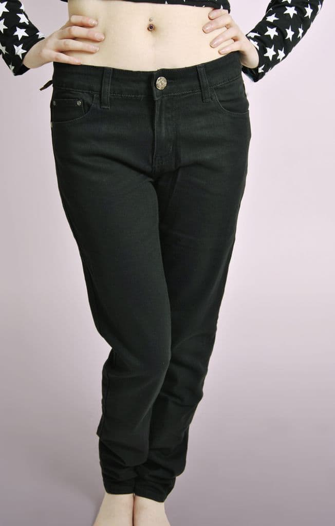 plain black jeans women's