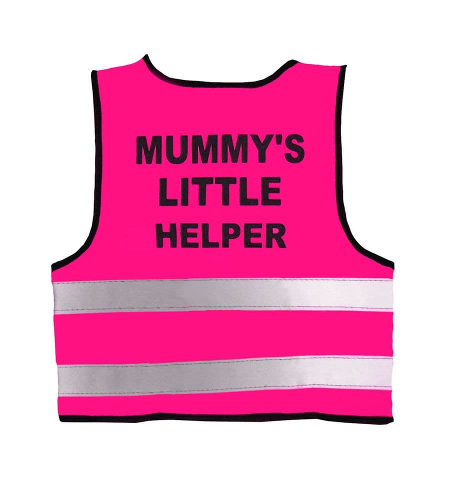 Pink High Visibility Infant Vests Mummy s Little Helper