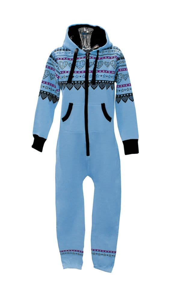 Unisex Adult Printed Onesie with Hood