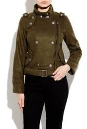 Wool Military Jacket With Pewter Buttons