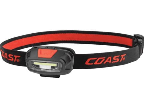 Coast FL13R Rechargeable Head Torch - 270 Lumens Output - Helmet Friendly