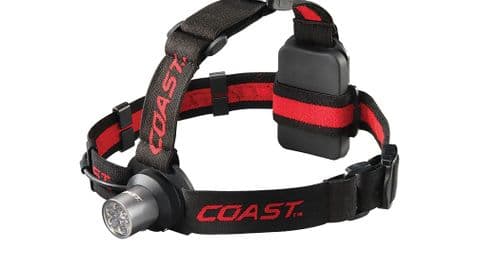 Coast Unisex HL5 LED Head Torch - 175 Lumens - Hard Hat Compatible - Hinged Beam