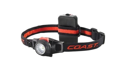 Coast Unisex HL7 LED Head Torch - 305 Lumens - Hard Hat Compatible - Hinged Beam