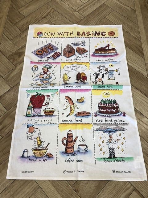 Fun with Baking Linen Union Tea Towel