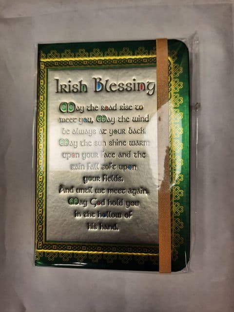 Irish Blessing Notebook Green