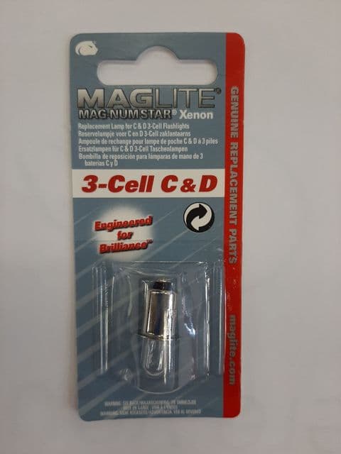 Maglite 3 Cell C & D Magnum Star II Xenon Replacement Bulb