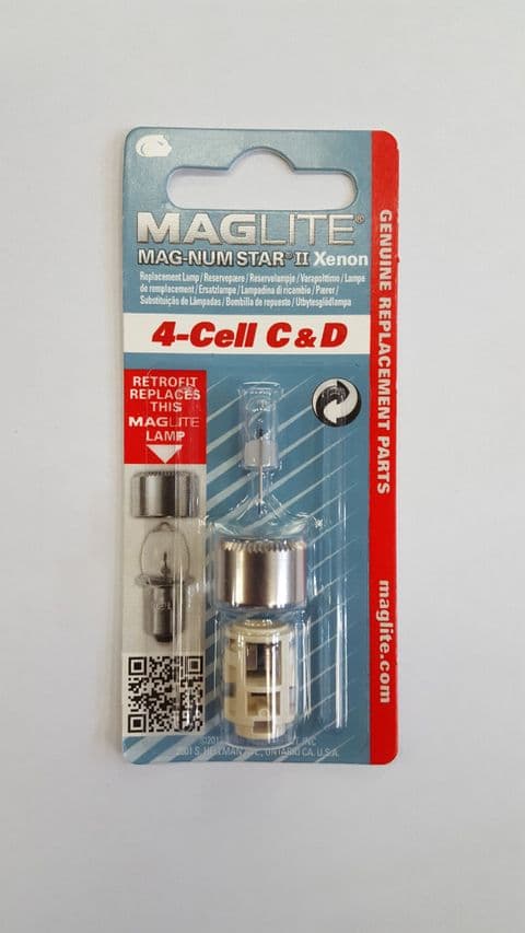 Maglite 4 Cell C & D Magnum Star II Xenon Replacement Bulb
