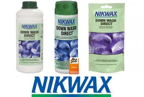Nikwax Down Wash Direct Cleaner - Down Filled Outdoor Clothing - 3 Sizes