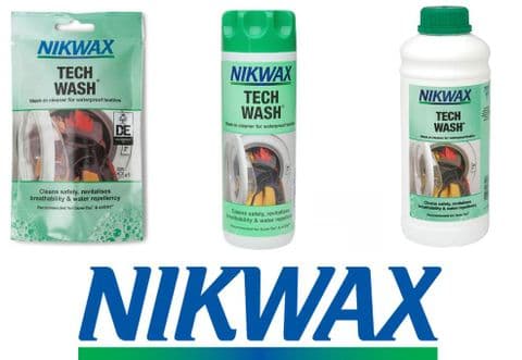 Nikwax Tech Wash Non-Detergent Cleaner 100ml / 300ml / 1 Litre