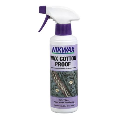 Nikwax Wax Cotton Proof Neutral - Spray On 300ml - Waterproofing Clothing