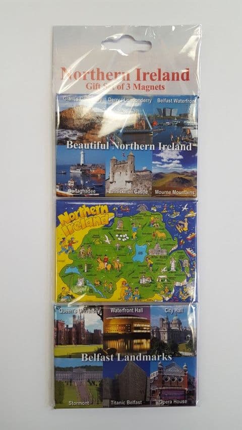 Northern Ireland - 3 Magnet Gift Set
