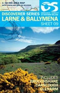 Ordnance Survey Map : Larne / Ballymena  - No.9, 1: 50000