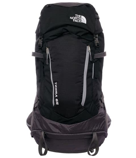 The North Face Unisex Terra 65 Backpack - Black/Asphalt Grey - Hiking