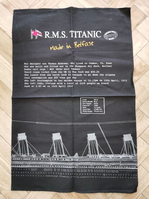 Titantic - Made in Belfast - Tea Towel