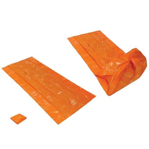 Trekmates Orange Bivi Bag - Durable Plastic - 2 person