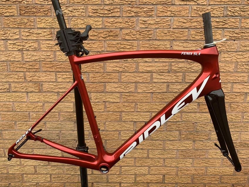 Ridley Fenix SLX Disc Brake Carbon Road Bike Frameset Frame & Fork - Red