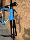 Ridley Noah Fast Disc Brake Aero Carbon Road Bike Frameset - Deda Superbox Stem - Blue
