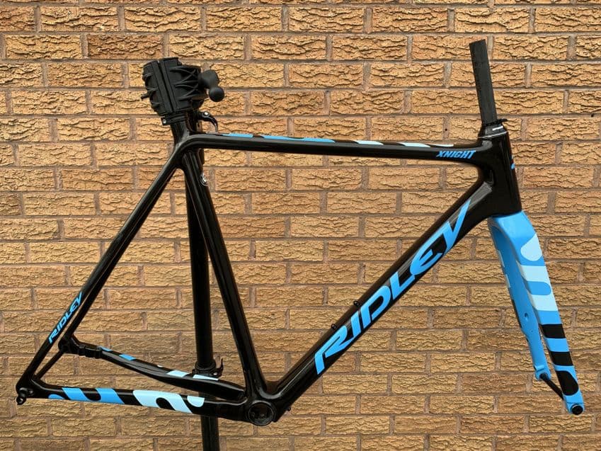 Ridley X-Night D Steerer Carbon Cyclocross Disc Frameset Black Blue 58cm Ex Display