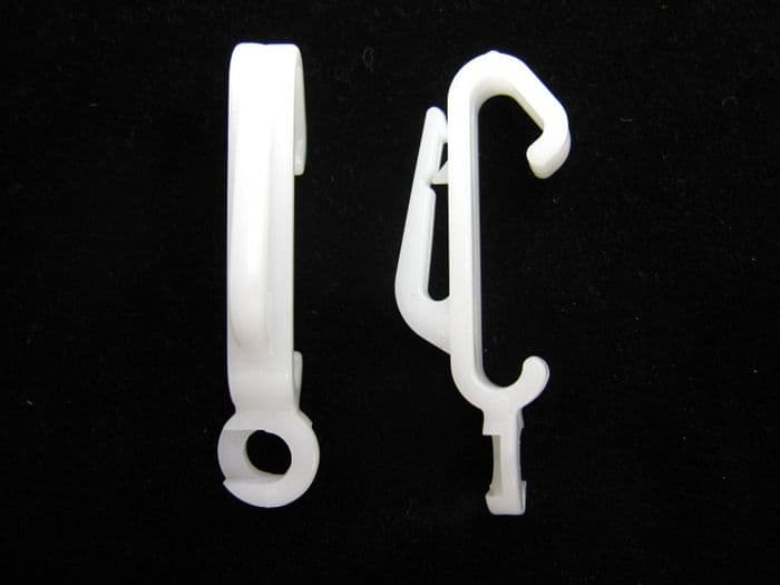 100 Speedy Streamline curtain track gliders St clip on hook rail glides