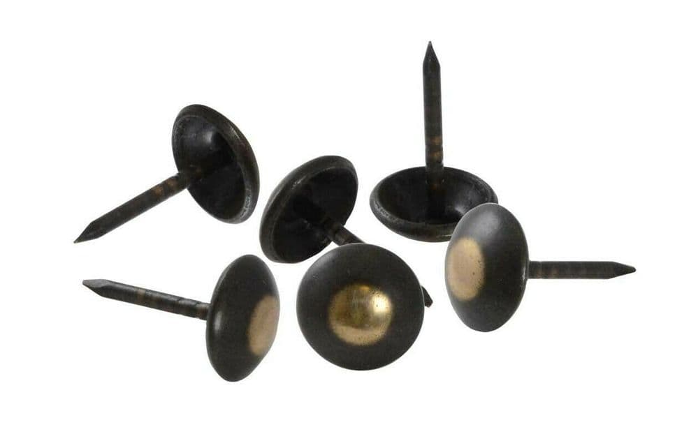 1000 9mm BRASS RENAISSANCE UPHOLSTERY NAILS CHAIR STUDS BAR SEATING