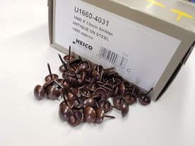 1000 ANTIQUE ON STEEL UPHOLSTERY NAILS - FURNITURE STUD