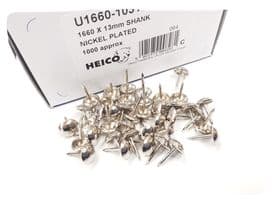 1000 CHROME SILVER UPHOLSTERY NAILS - Furniture studs