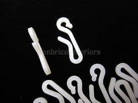 1000 Curtain hooks - Hospital style - Bulk lot   Attaches any glider to any tape