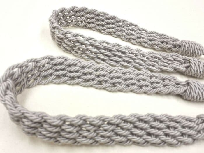 2 Curtain Tiebacks Heather Grey Artisan Plaited TieBacks Jones Interiors Ties