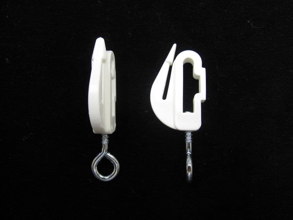 Harrison Drape 2 HARRISON DRAPE White drape CURTAIN TRACK END STOPS endstops