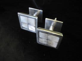 2 Mother of pearl square curtain tassel hooks NOT HOLDBACKS but small wall hook