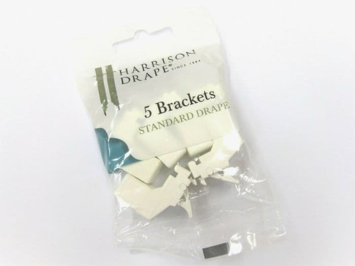 5 HARRISON DRAPE CURTAIN TRACK BRACKETS extra super standard rail