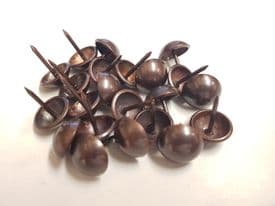 50 Antique on Steel 16mm upholstery nails large tacks Heico furniture studs