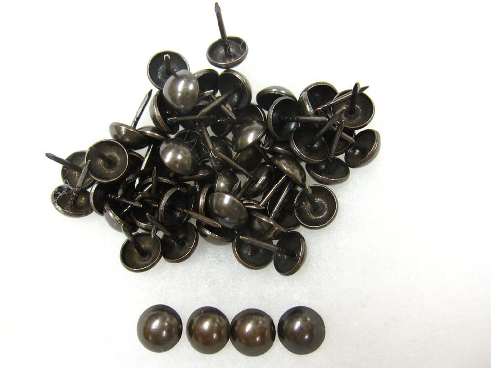 500 Dark Antique black Upholstery Nails Craft Tacks Wood Pin Fabric Sewing