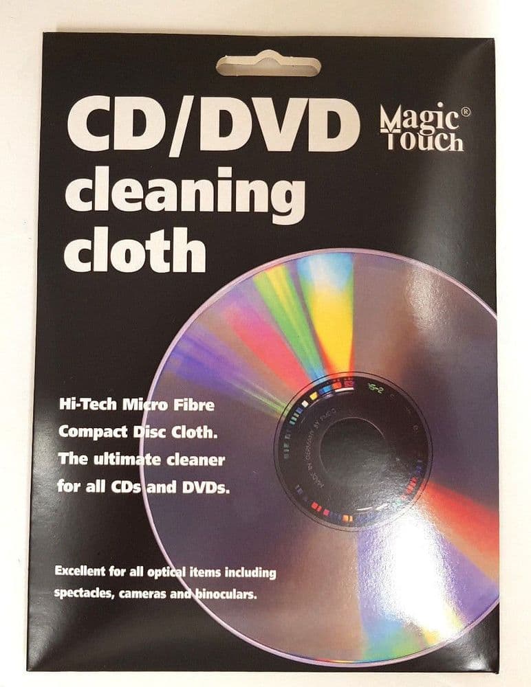 CD DVD Cleaning Cloth Micro Fibre Specialist Cloth Glasses Optical Item