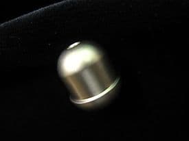 CLASSIC matt silver cord pull - Small satin steel Roman blind light string acorn