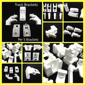 Curtain Track Brackets - SOLD PER 5 - Rail Support Fixing Fittings - All Types