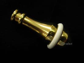 Large solid brass cord pull weight blind light acorn