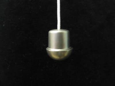 3 Beehive metal cord pulls in silver Matt Nickel Length 4cm Heavy cord weight 