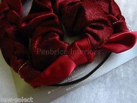 Mothercare burgundy red velour headband & scrunchie hair set Wedding bridesmaid