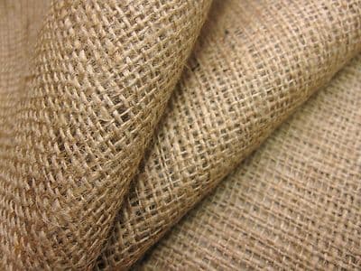 Natural hessian jute sack fabric  SOLD PER METRE  40