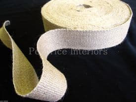 Reel of STRONG jute upholstery chair webbing roll seat seating tape - 33mt 2" w