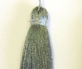 Silver Gold Key tassel - Xmas Christmas decoration - Craft curtain sewing trimming