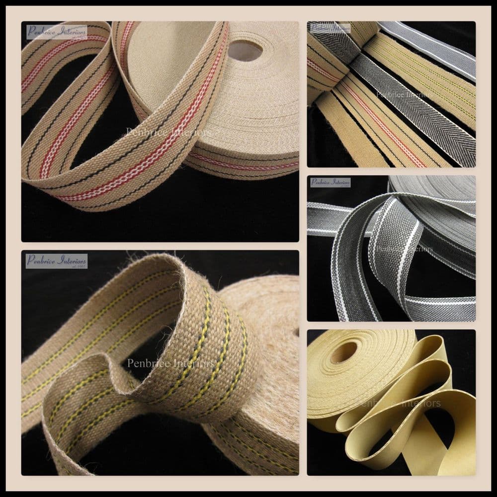Upholstery chair webbing Traditional jute woven craft sewing tapes sofa